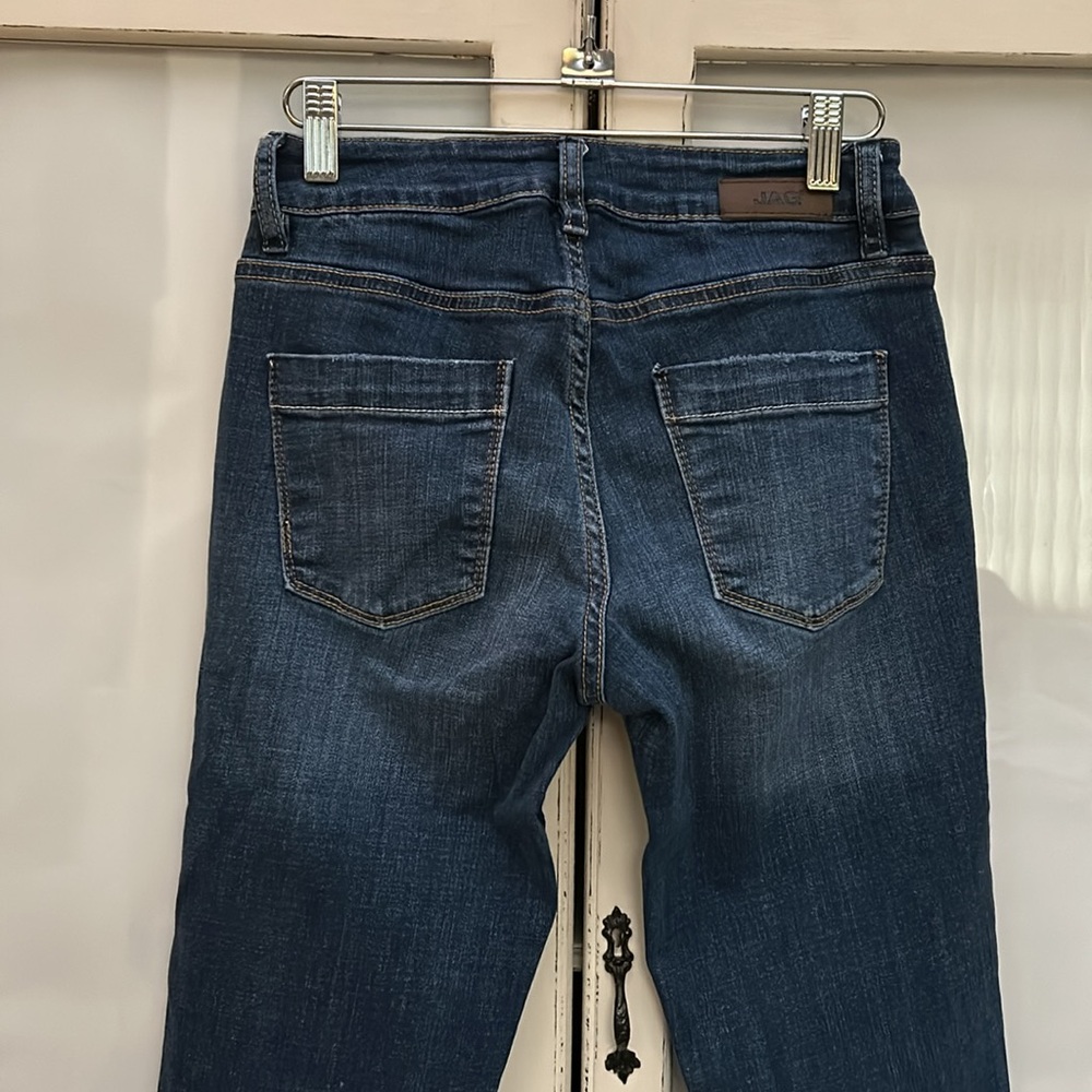 Jag Girlfriend Crop Embroidered Cuff Jeans size 0 - Picture 2 of 3